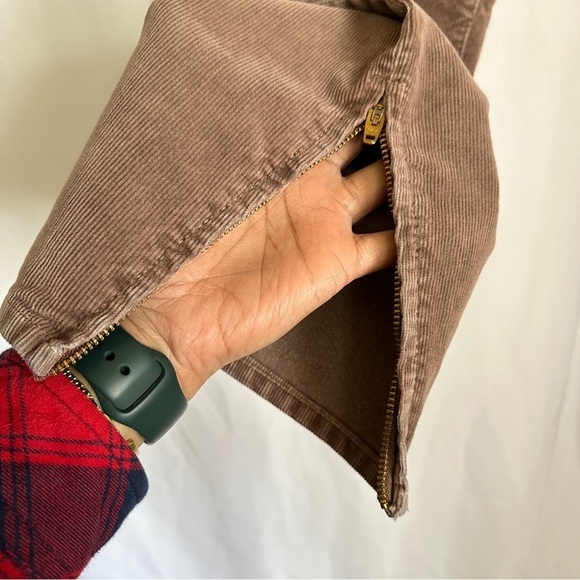 J. Crew Women's Toothpick Super Skinny Stretch Corduroy Ankle Zip Pants Size 30 - Picture 6 of 11